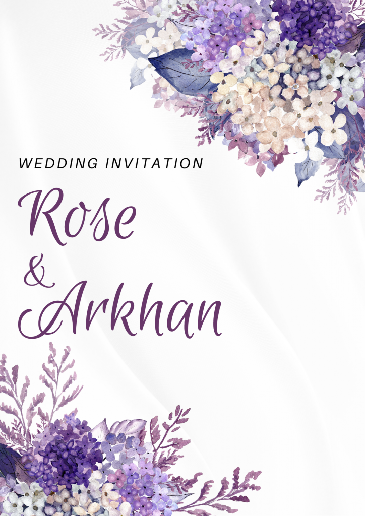 wedding invitation cover design