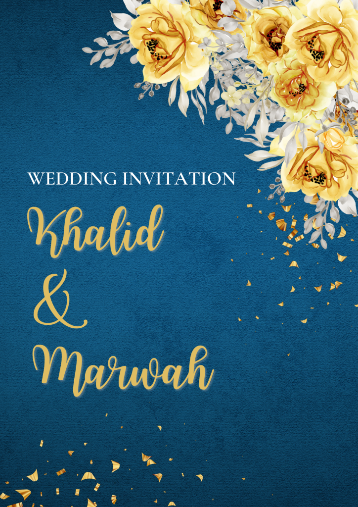 wedding invitation cover design