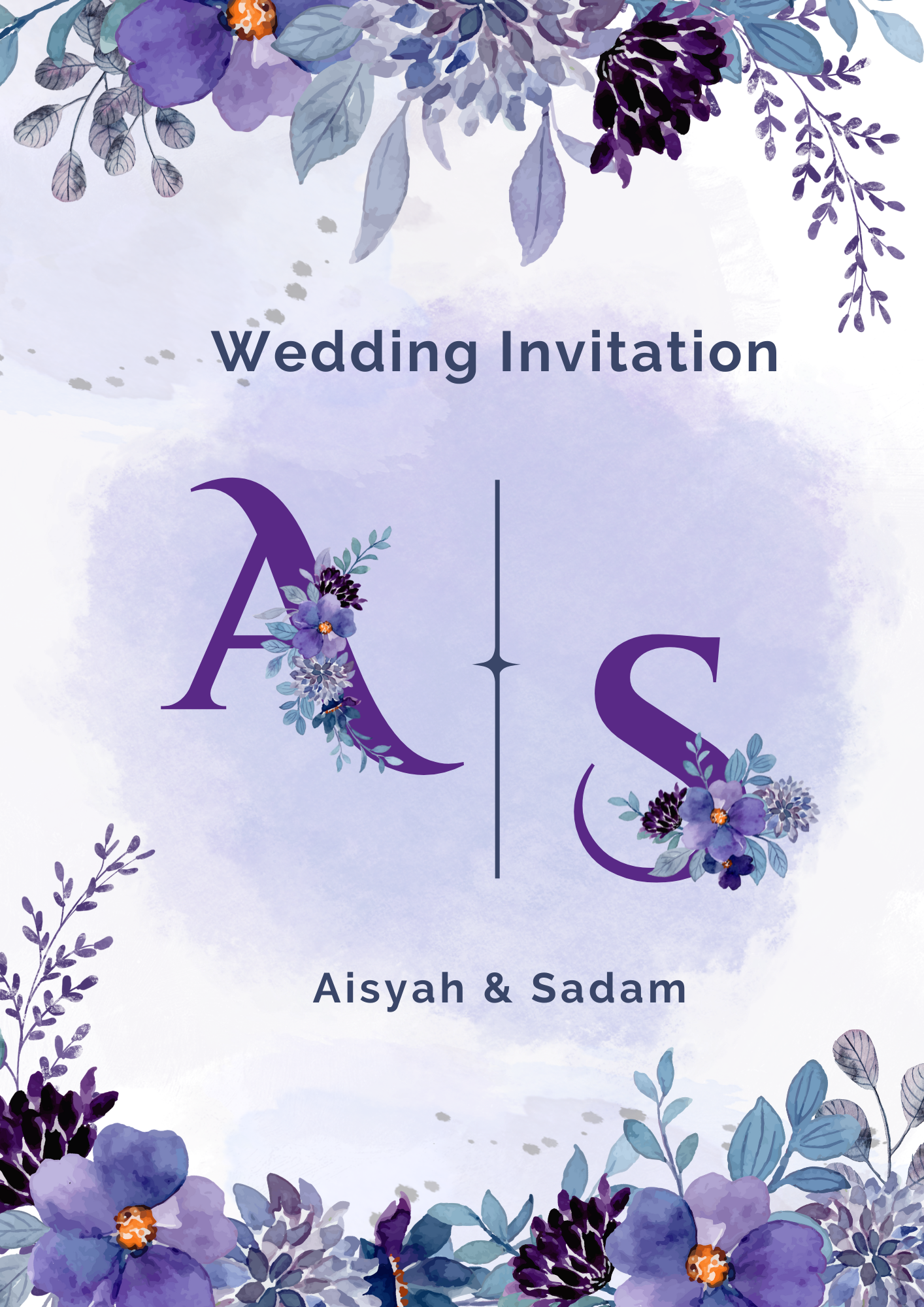 wedding invitation design template